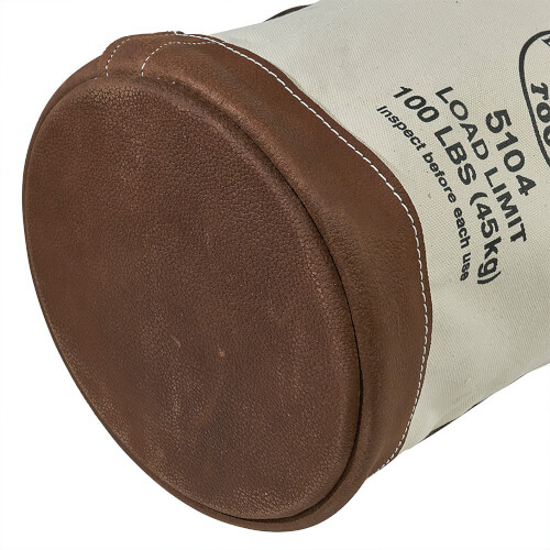 Main product image of 12" Canvas Bucket with Leather Bottom