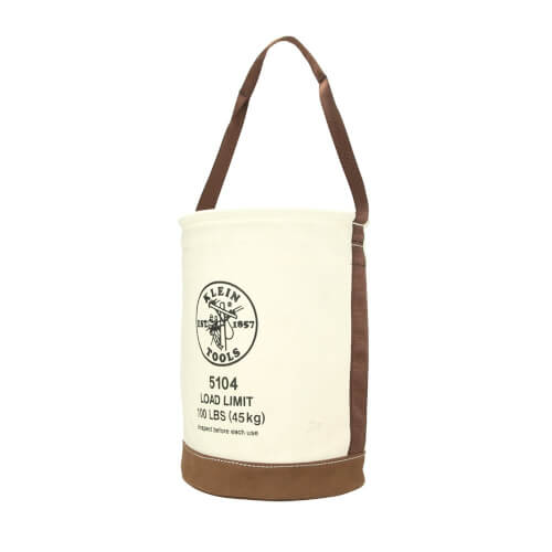 Main product image of 12" Canvas Bucket with Leather Bottom