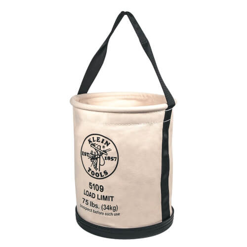 Main product image of 12" Canvas Bucket with Wide-Opening, Straight-Wall, and Molded Bottom