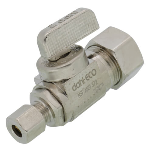 Main product image of 1/2" Nom Comp (5/8" OD) x 1/4" OD Comp Straight Supply Stop, Lead Free (Chrome Plated)