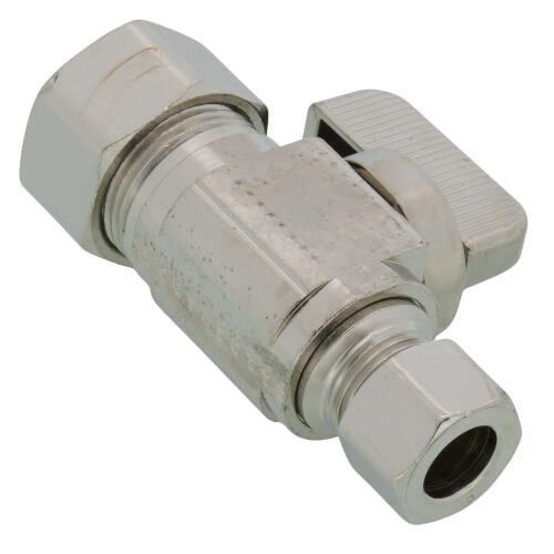 Main product image of 1/2" Nom Comp (5/8" OD) x 3/8" OD Comp Straight Supply Stop, Lead Free (Chrome Plated)
