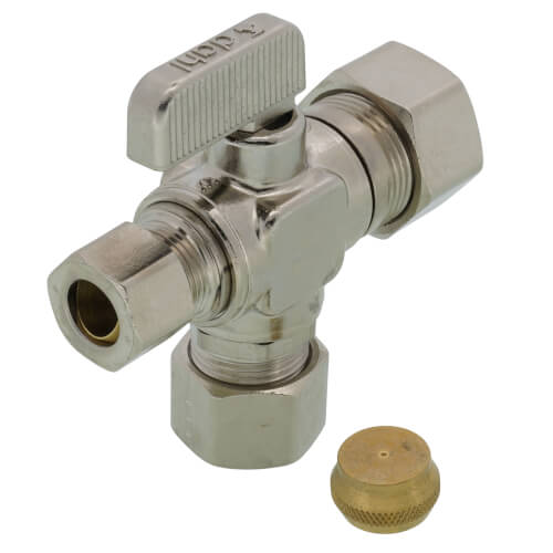 Nabco 5 Pezzi Arresto Alimentazione 1/4 Giro 3/8OD Comp X 1/2 Angolo FIP - 98027LF