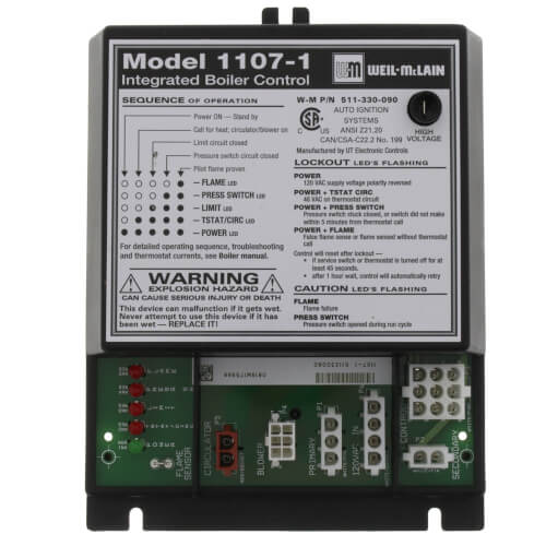 511330090 WeilMcLain 511330090 11071 Control Module w/ 10