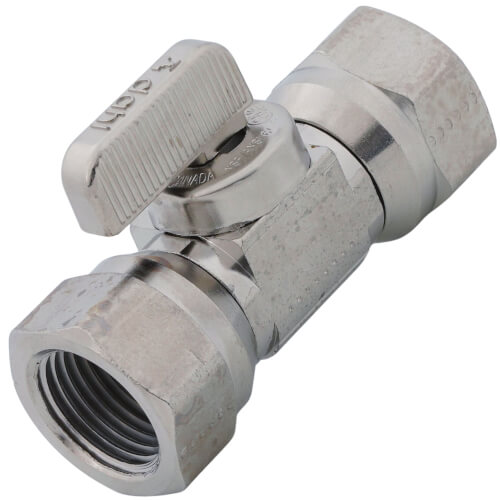 Main product image of 1/2" FIP Straight Stop Valve, Lead Free (Chrome Plated)
