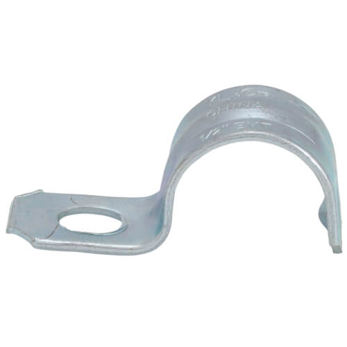 1/2" One Hole Steel EMT Snap-On Strap