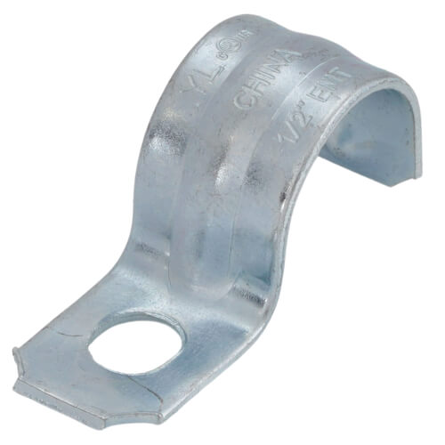 1/2" One Hole Steel EMT Snap-On Strap