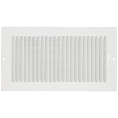 Main product image of 12" x 6-1/2" Fin Steel Register 1-way (White)