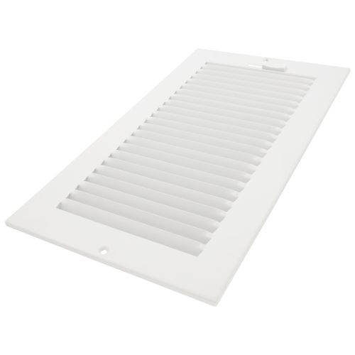 Main product image of 12" x 6-1/2" Fin Steel Register 1-way (White)