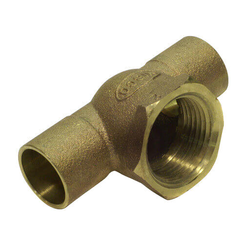 Main product image of 3/4" x 3/4" x 1" CxCxF Tee (Lead Free)