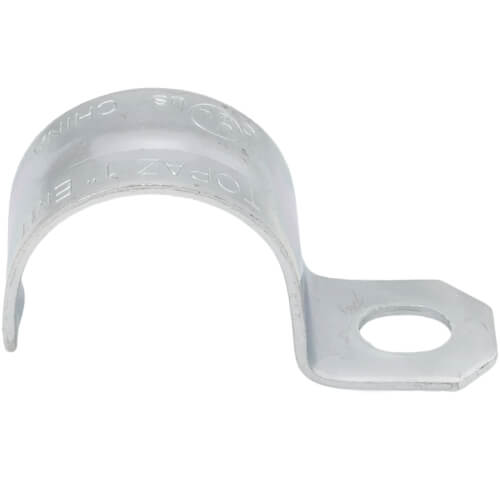 Main product image of 1" One Hole Steel EMT Snap-On Strap