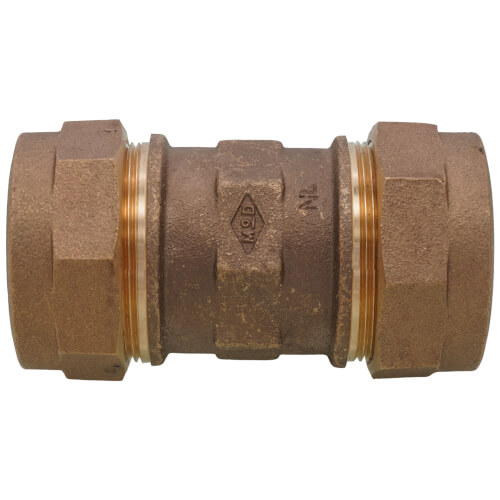 Main product image of 74758T 2" T CTS Compression Straight Coupling (Lead-Free)