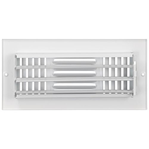 Main product image of 10" x 4-1/2" Fin Steel Register 3-way (White)