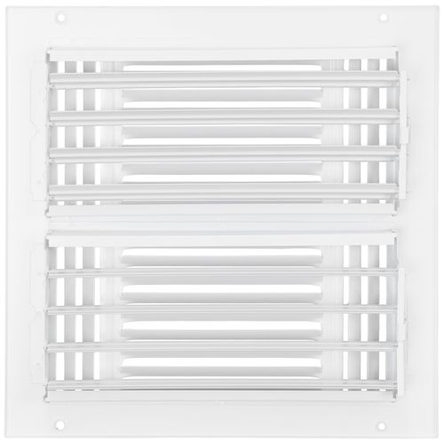 Main product image of 10" x 10-1/2" Fin Steel Register 3-way (White)