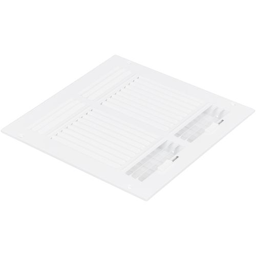 Main product image of 10" x 10-1/2" Fin Steel Register 3-way (White)