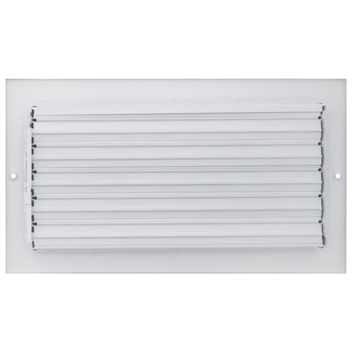 Main product image of 12" x 6-1/2" Fin Steel Register 3-way (White)