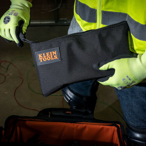 Main product image of 12-1/2" Cordura Nylon Tool Pouch Zipper Bag