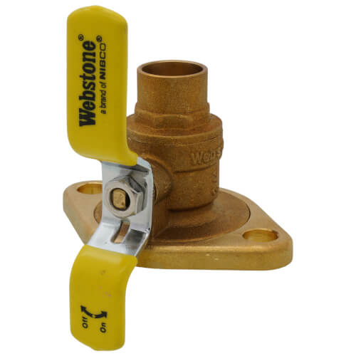 Main product image of 3/4" Sweat Uni-Flange Isolator Ball Valve w/ Detachable Rotating Flange