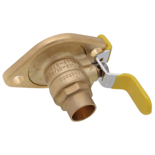3/4" Sweat Uni-Flange Isolator Ball Valve w/ Detachable Rotating Flange, Lead Free