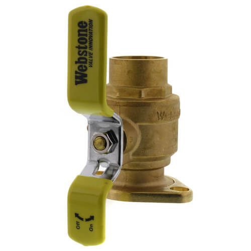 Main product image of 1-1/2" Sweat Full Port Brass Uni-Flange Isolator Ball Valve w/ Detachable Rotating Flange (High Velocity)