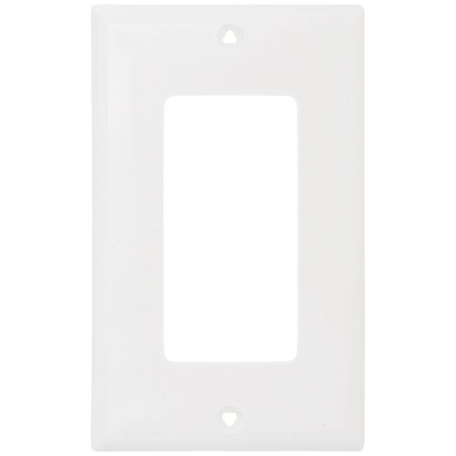 Main product image of 1-Gang Decorator & GFCI Wall Plate, Standard Size, Nylon - White
