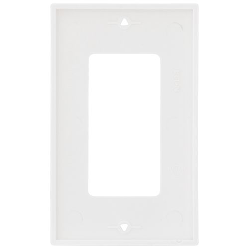 Main product image of 1-Gang Decorator & GFCI Wall Plate, Standard Size, Nylon - White