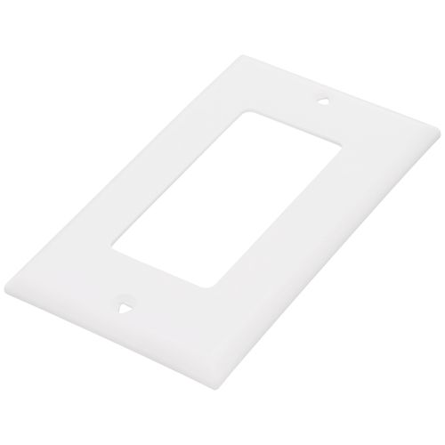 Main product image of 1-Gang Decorator & GFCI Wall Plate, Standard Size, Nylon - White
