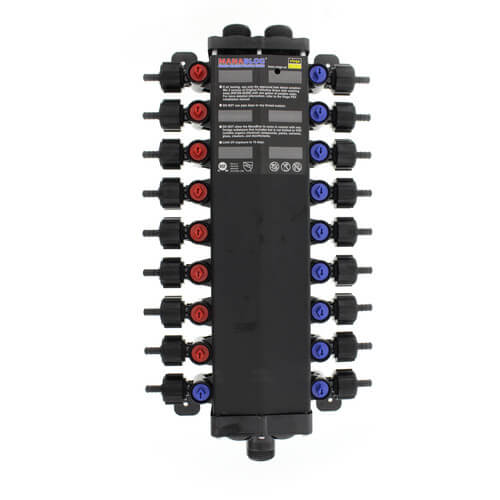 Main product image of 1/2" / 3/8" 18 Port Combination Crimp MANABLOC