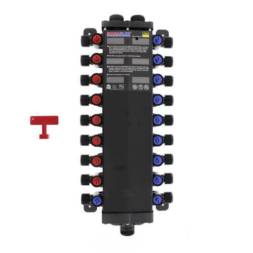 Main product image of 1/2" / 3/8" 18 Port Combination Crimp MANABLOC
