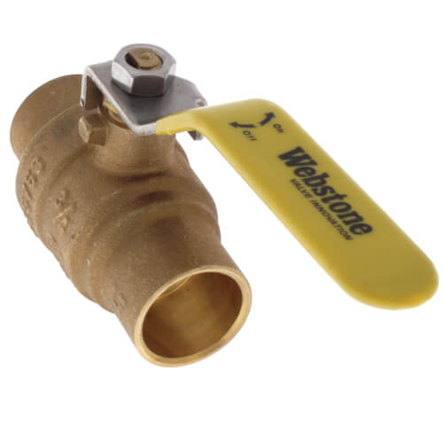 51703wssl Webstone 51703wssl 34 Sweat Full Port Brass Ball Valve W Stainless Steel Lever 2659