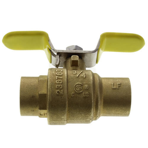 Main product image of 3/4" Sweat Full Port Ball Valve w/ T-Handle (Lead Free)