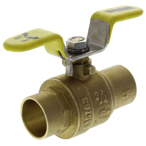 Main product image of 3/4" Sweat Full Port Ball Valve w/ T-Handle (Lead Free)