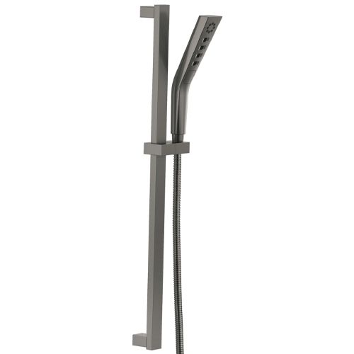 Main product image of H2Okinetic 3-Setting Slide Bar Hand Shower, 1.75 GPM (Lumicoat Black Stainless), 51799-KS-PR