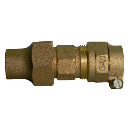 Main product image of 74758C-66 1" x 3/4" Flare x Strong Lead Compression Straight Coupling (Lead-Free)