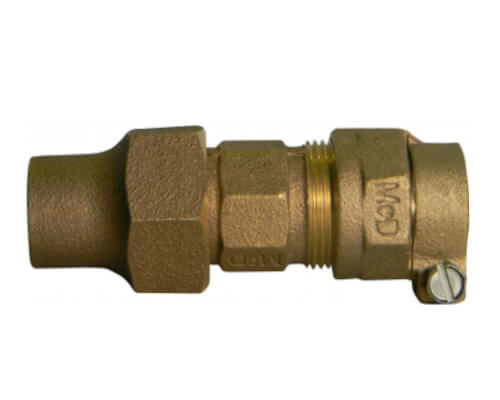 Main product image of 74758C-66 3/4" x 5/8" Flare x Strong Lead Compression Straight Coupling (Lead-Free)
