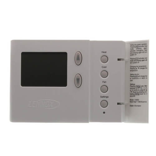 51M33 Lennox 51M33 Nonprogrammable 2H/1C Heat Pump Thermostat