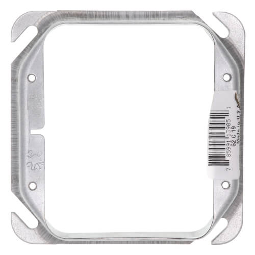 Main product image of 4" Two-Gang Steel Square Device Cover - 1" Raised