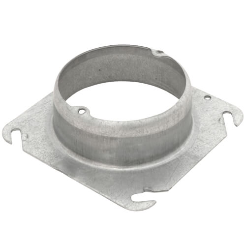 Main product image of 4" Steel Square Device Cover, Center Blanked w/ Tapped Ears - 1-1/4" Raised