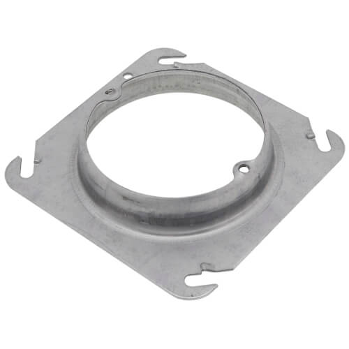 Main product image of 4" Steel Square Device Cover, Center Blanked w/ Tapped Ears - 3/4" Raised