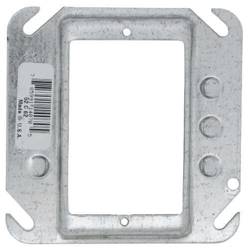 Main product image of 4" Steel Square Device Cover, Keyed for Plaster - 1/4" Raised