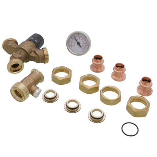 Main product image of 1/2" Press Union AngleMix 3-Way Thermostatic Mixing Valve