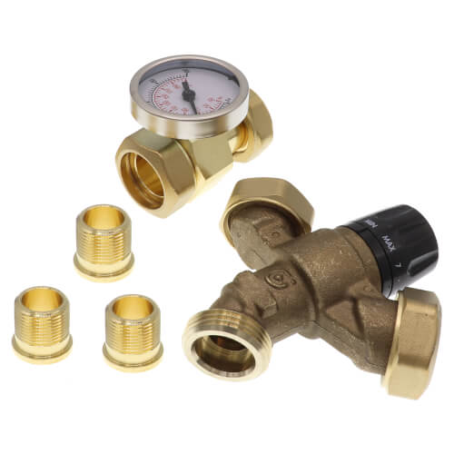 520510a Caleffi 520510a 34 Npt Anglemix Thermostatic Mixing Valve W Temperature Gauge 0958