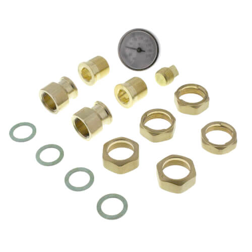Main product image of 3/4" MNPT Outlet Tankmixer Water Heater Mixing Valve w/ Gauge