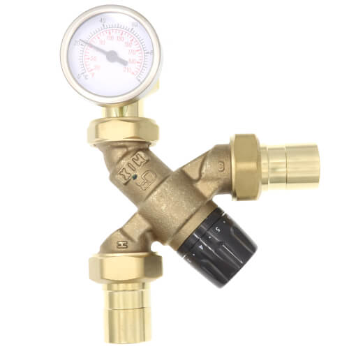 Main product image of 3/4" Sweat Union AngleMix Thermostatic Mixing Valve w/ Inlet Checks 