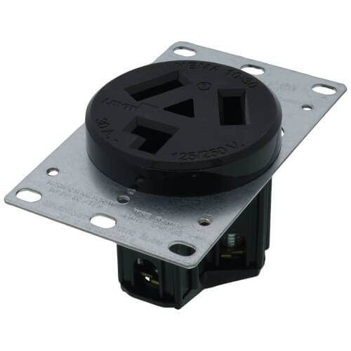 5207S10 Leviton 5207S10 Flush Mount Receptacle, 30A, 3P, NEMA 10