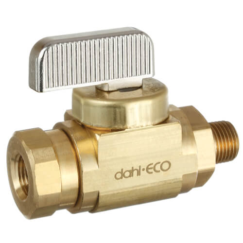 Main product image of 1/8" FIP x 1/8" MIP Straight Mini Ball Valve, Rough Brass (Lead Free)