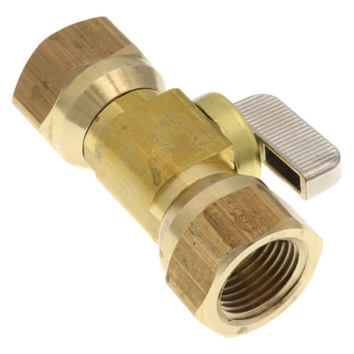 Main product image of 1/2" FIP x 1/2" FIP Straight Stop Valve, Lead Free (Rough Brass)