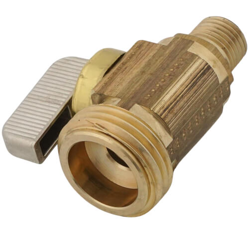 Main product image of 1/4" MIP x Male Hose, Straight Hose and Boiler Drain Valve, Lead Free (Brass)
