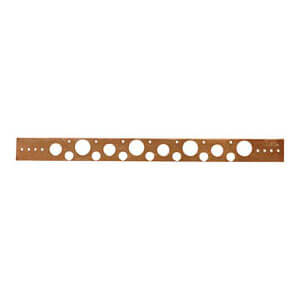 Main product image of 1/2", 3/4", 1", 24 Gauge Copper Stub Out Bracket (20" Length)