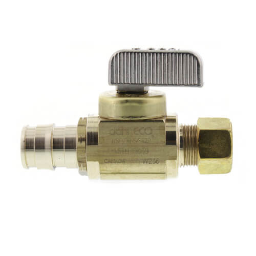 Main product image of 1/2" Expansion PEX Full-Port Straight Stop Valve, Lead Free (Brass)