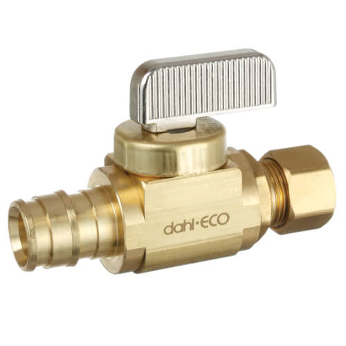 Main product image of 1/2" Expansion PEX Full-Port Straight Stop Valve, Lead Free (Brass)